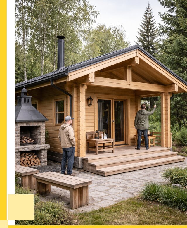 Деревянные бани под ключ в Петергофе от 470745 р. | ЭриданПтф