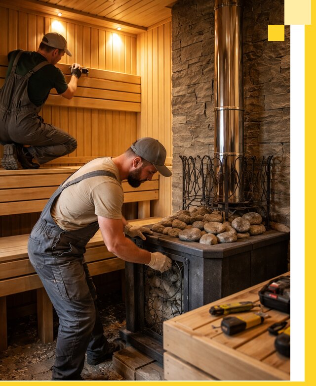 Комплексный дизайн бань, саун и зон отдыха в Петергофе