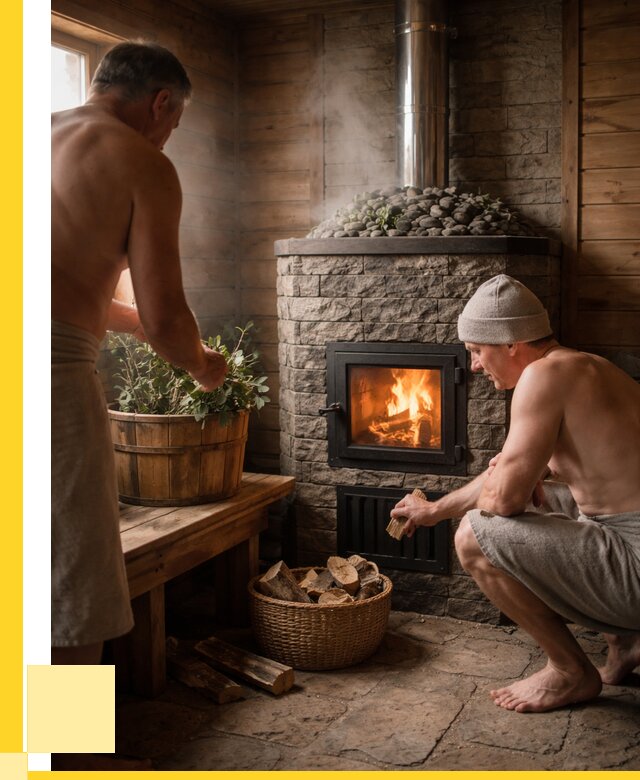 Банные печи под ключ в Петергофе от 47075 р. | ЭриданПтф кирпичная