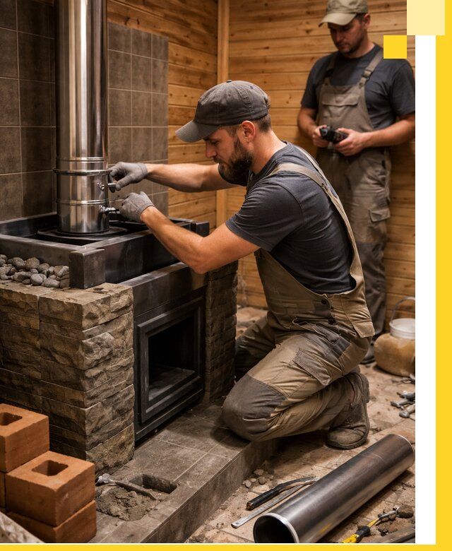 Изготовление и установка банных печей под ключ в Петергофе