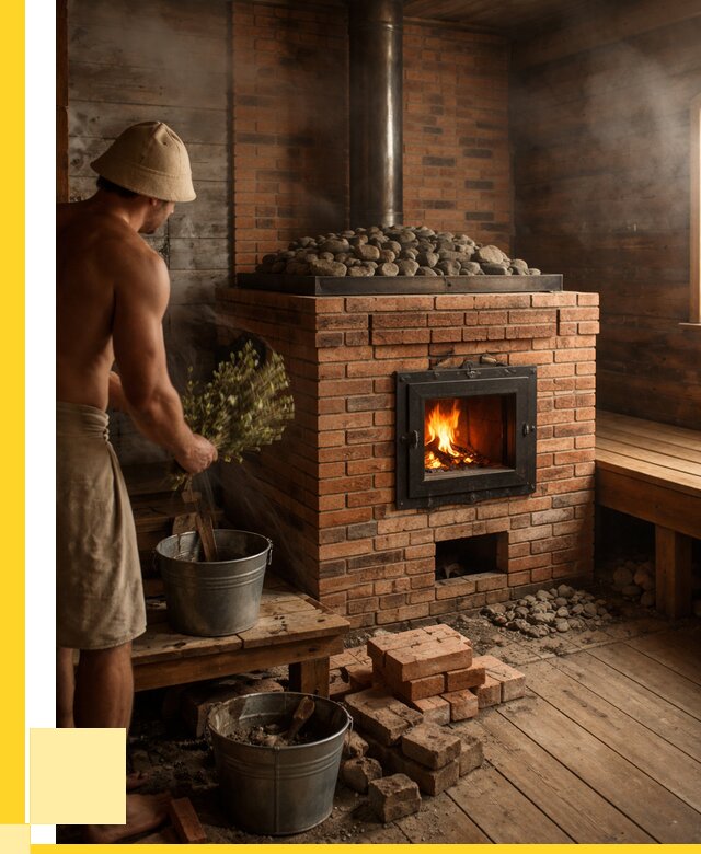 Кирпичные банные печи в Петергофе от 94149 р. | ЭриданПтф