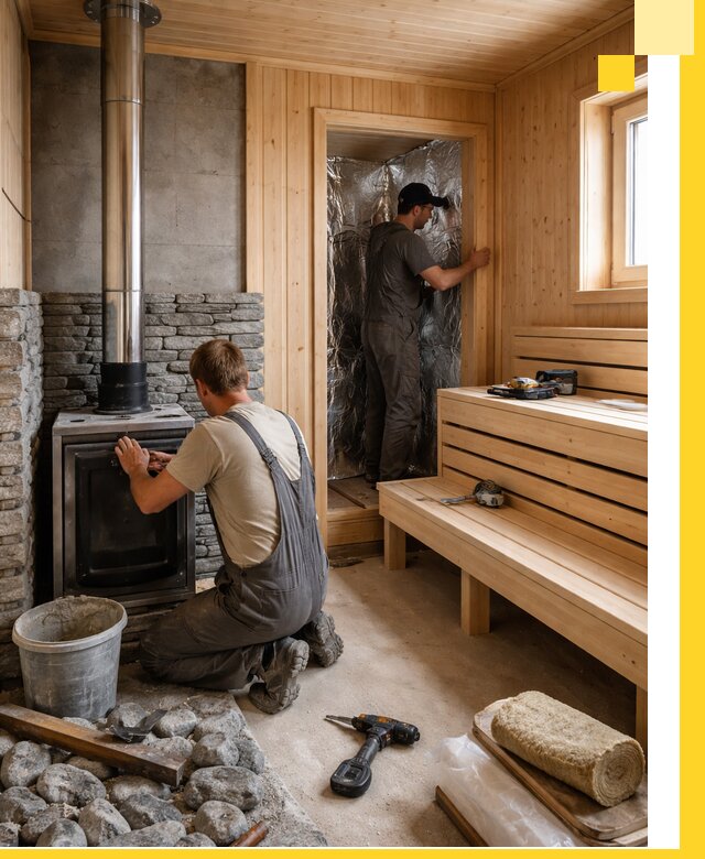 Строительство и изготовление бань под ключ в Петергофе