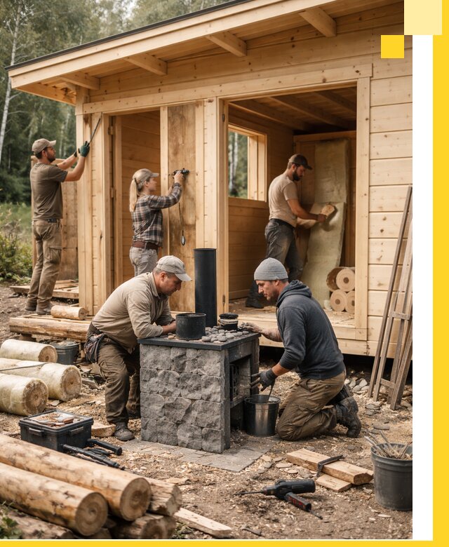 Купить баню под ключ в Петергофе строительство монтаж отделка