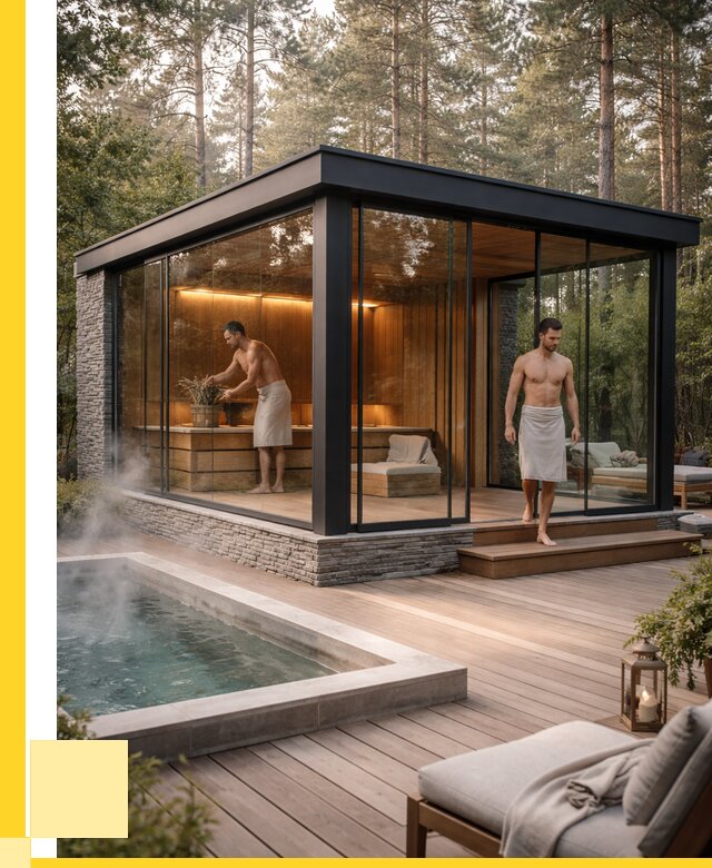 Стеклянные бани и двери в Петергофе от 470745 р. | ЭриданПтф