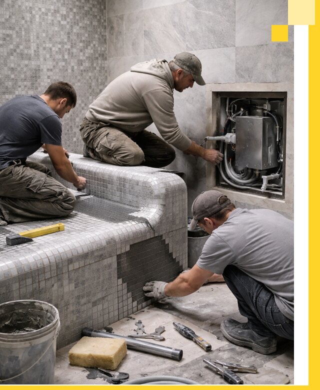 Проекты хамамов под ключ в Петергофе и дизайн и строительство