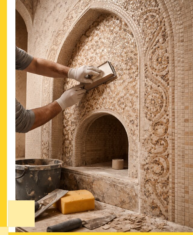 Мозаика для хамама в Петергофе под ключ от 5231 р. | ЭриданПтф